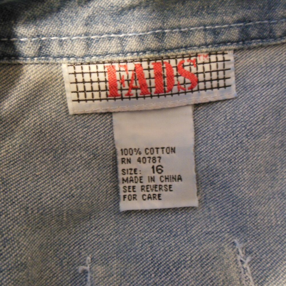 FADS 100% Cotton Denim Dress - Picture 8 of 9